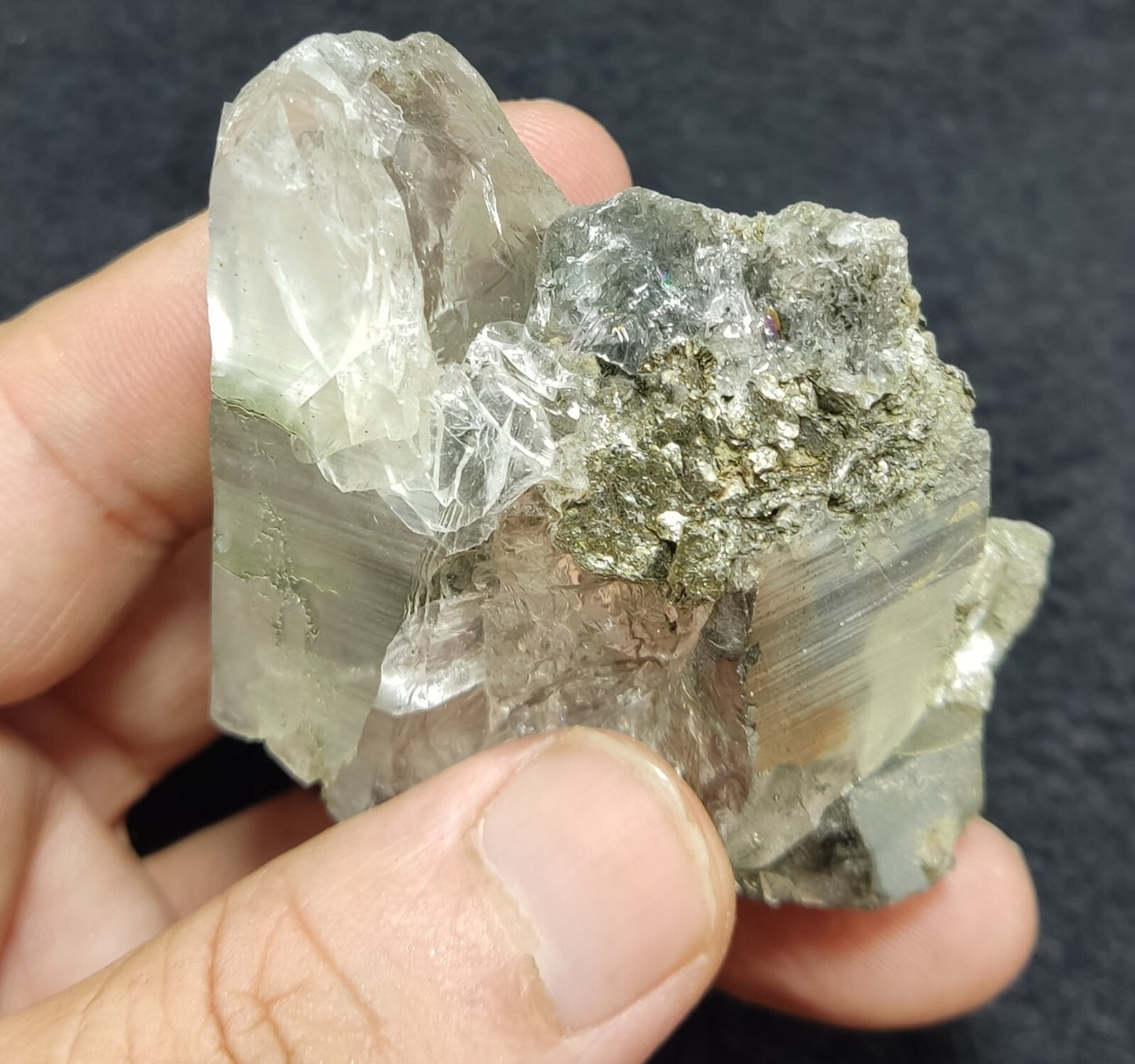 An Aesthetic Natural terminated Chlorite Quartz crystal 142 grams
