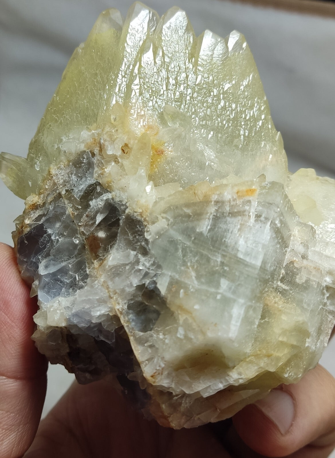 An Aesthetic Naturally terminated specimen of dogtooth calcite 722 grams
