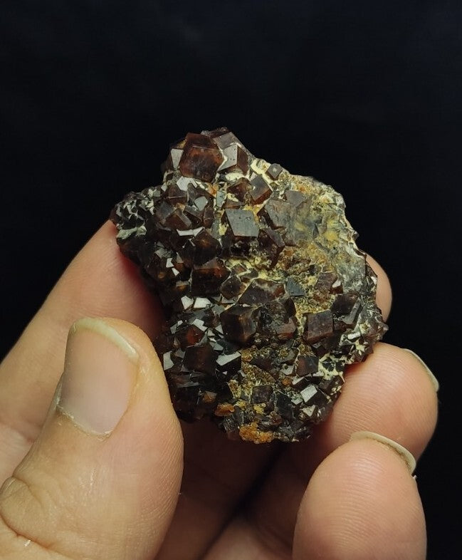 Natural Andradite Garnets Cluster 51 grams