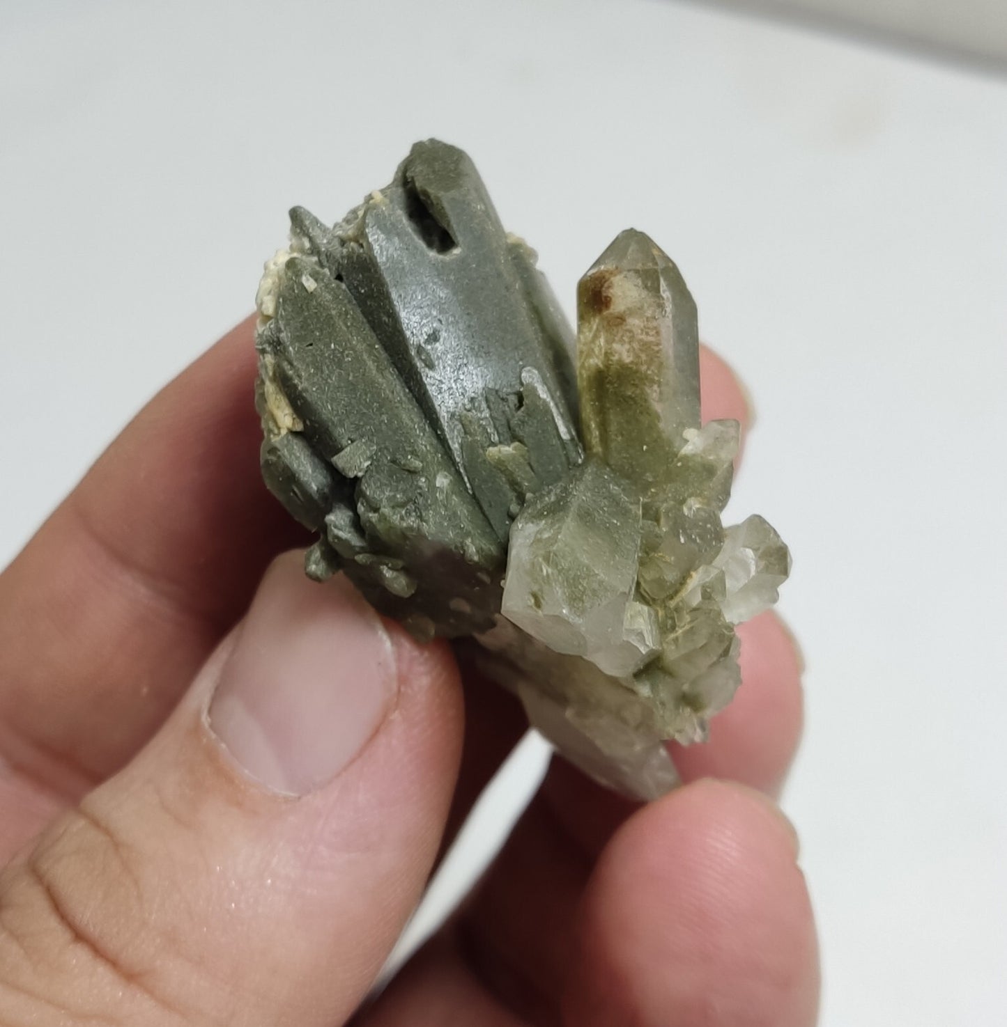 An Aesthetic Natural beautifully terminated Chlorite Quartz specimen 33 grams