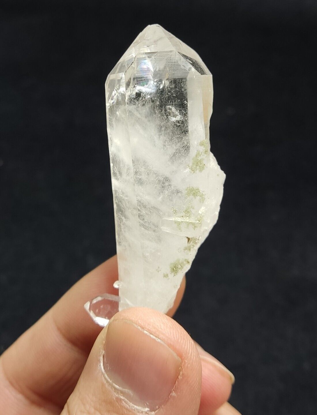 An Aesthetic terminated Quartz crystal with chlorite inclusions 27 grams