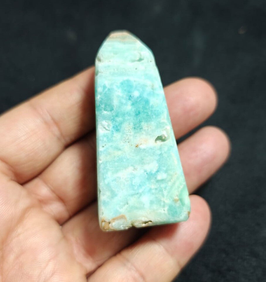 Blue Aragonite Tower 81 Grams.