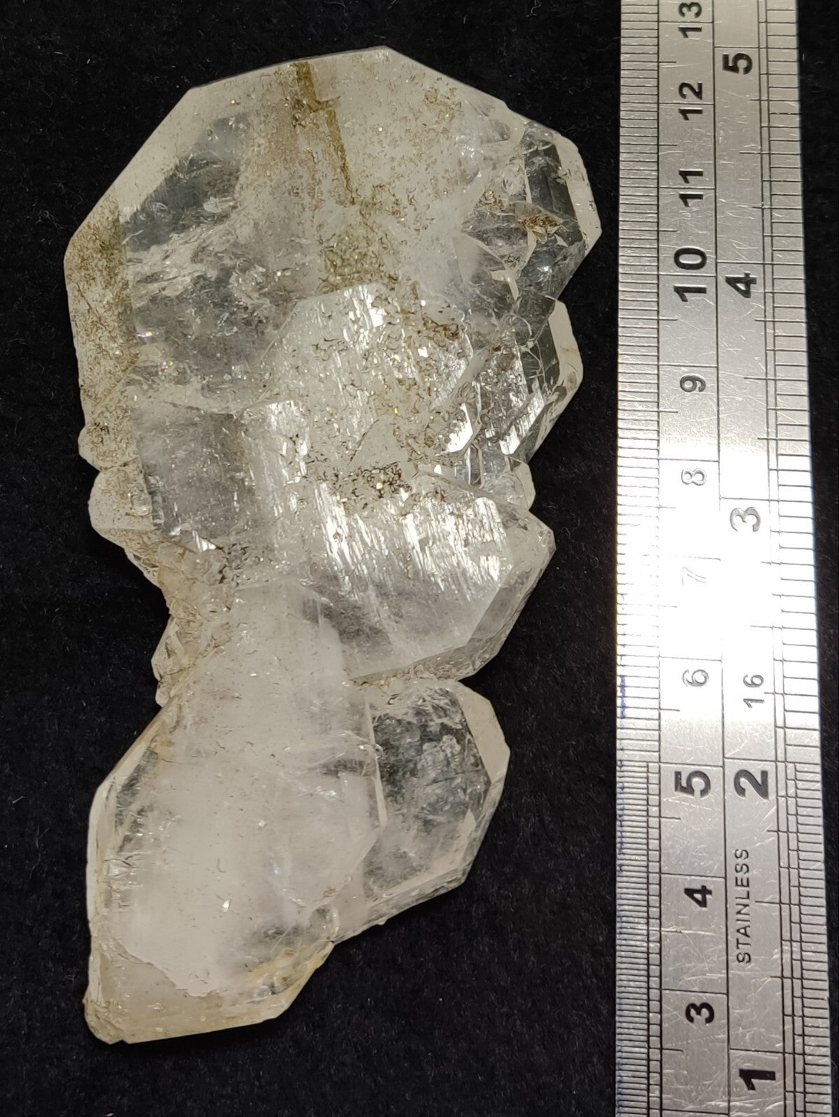 An Aesthetic terminated specimen of Faden Quartz crystal 107 grams