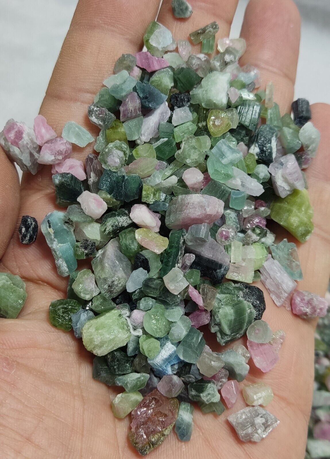 500 grams beautiful rough tourmalines