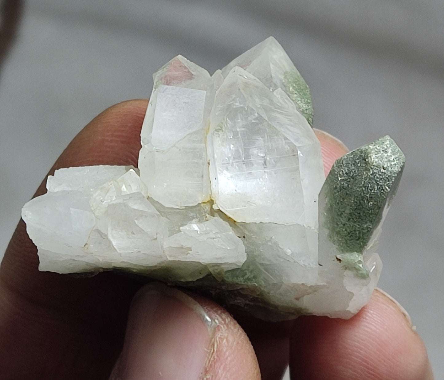 An Aesthetic Natural beautifully terminated Chlorite Quartz specimen 28 grams
