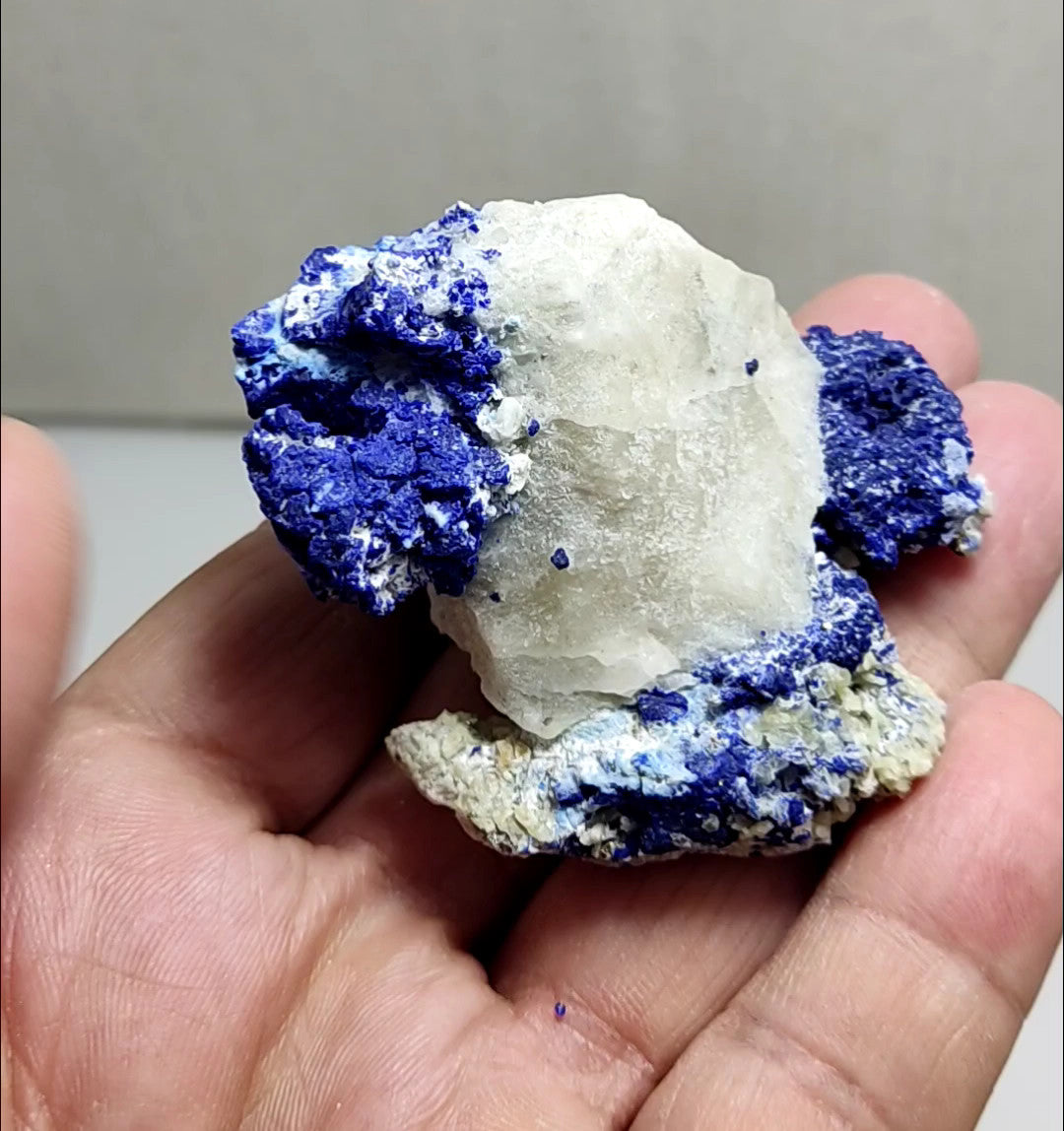 Natural Partly Fluorescent Lazurite On Matrix 81 grams