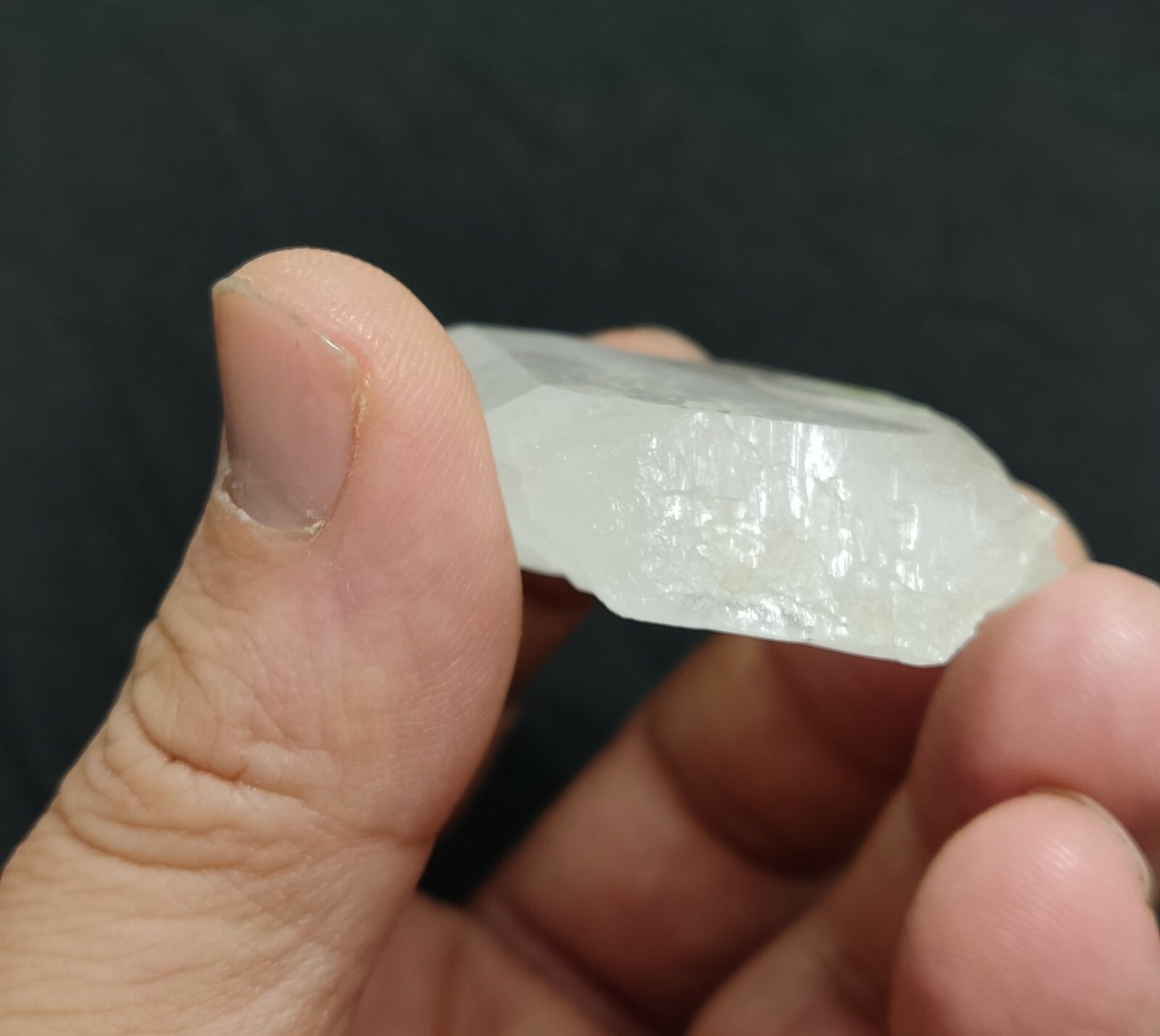 An aesthetic specimen of terminated faden Quartz crystal 62 grams