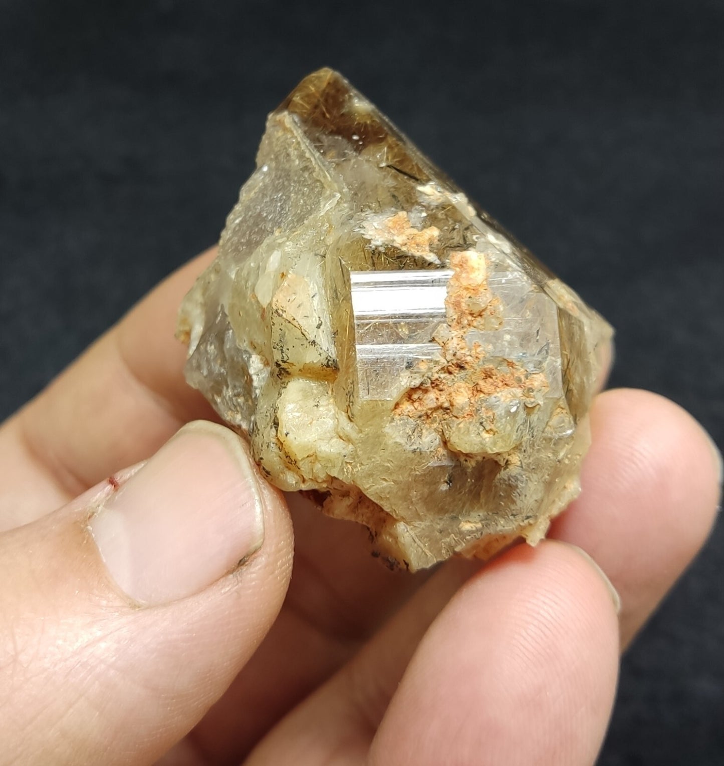 An amazing Astrophylite Quartz Crystal 73 grams