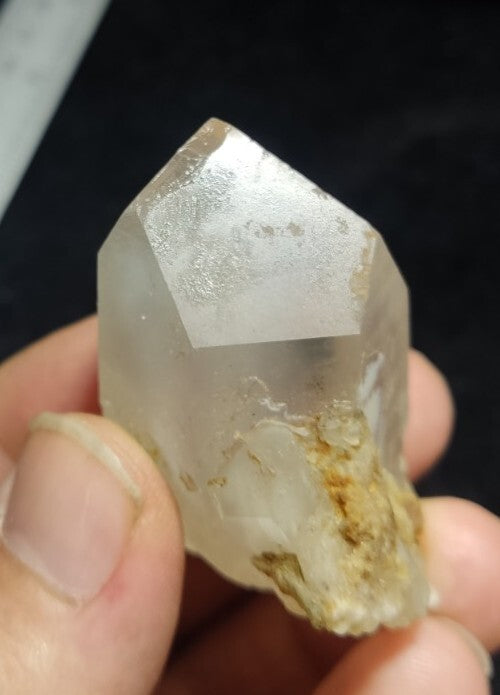 Terminated Quartz Crystal With Amphibole Inclusions 60 grams