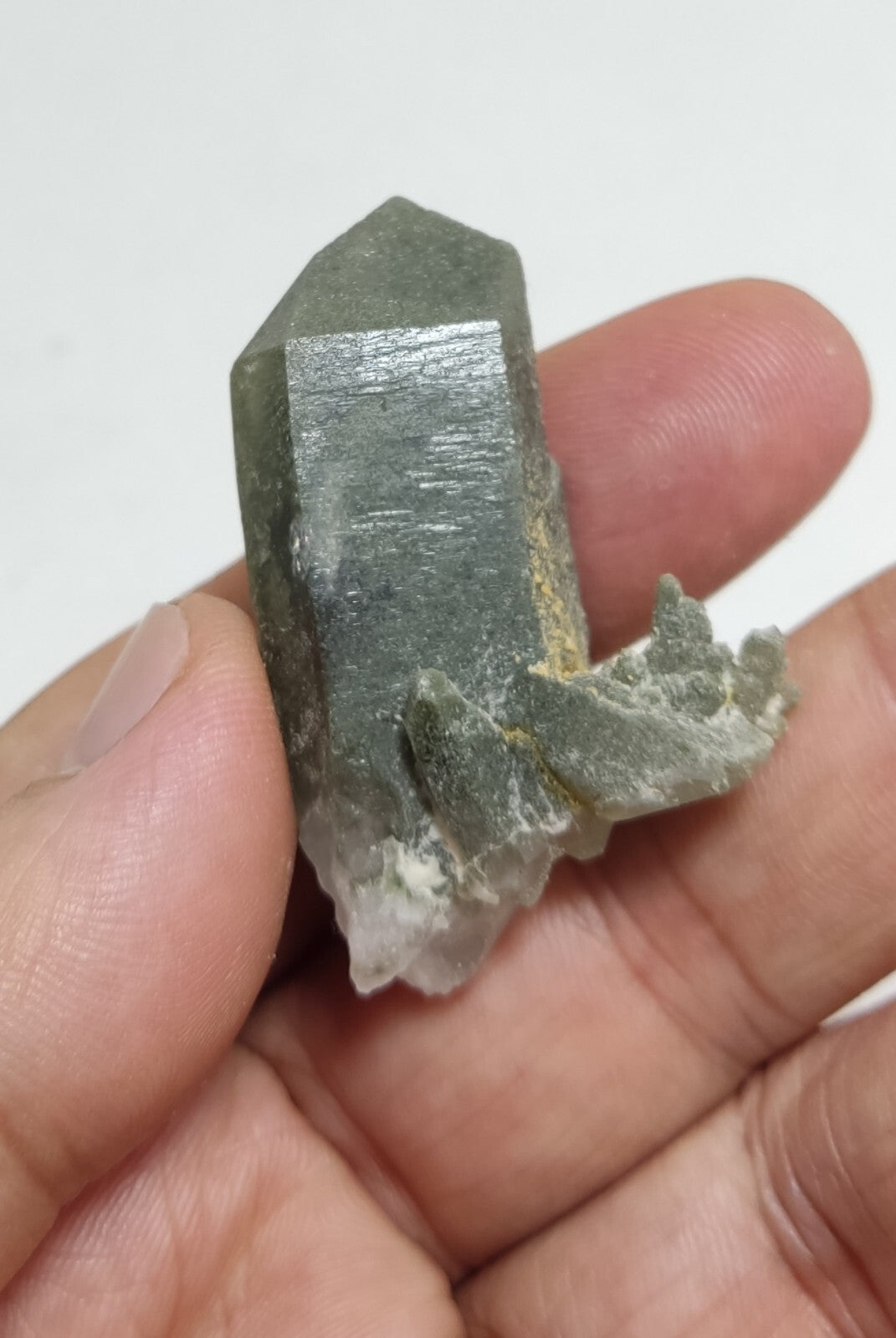 An Aesthetic Natural beautifully terminated Chlorite Quartz crystal 23 grams