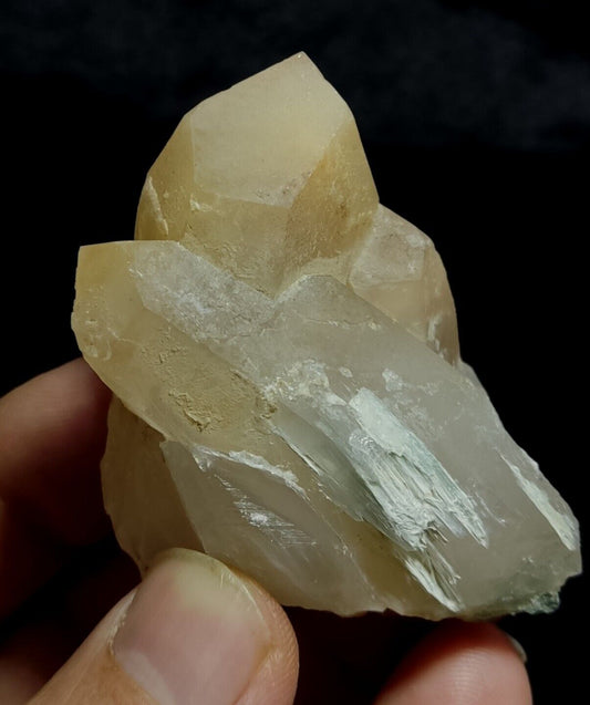Amphibole included Quartz crystal 88 Grams