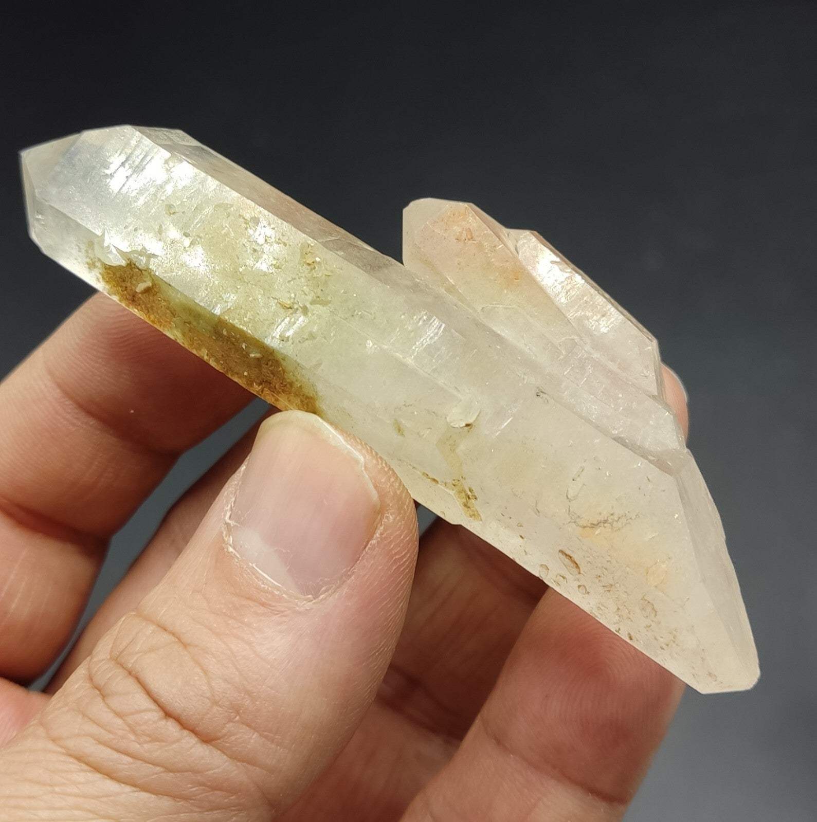 An Aesthetic terminated chlorite Quartz specimen 57 grams