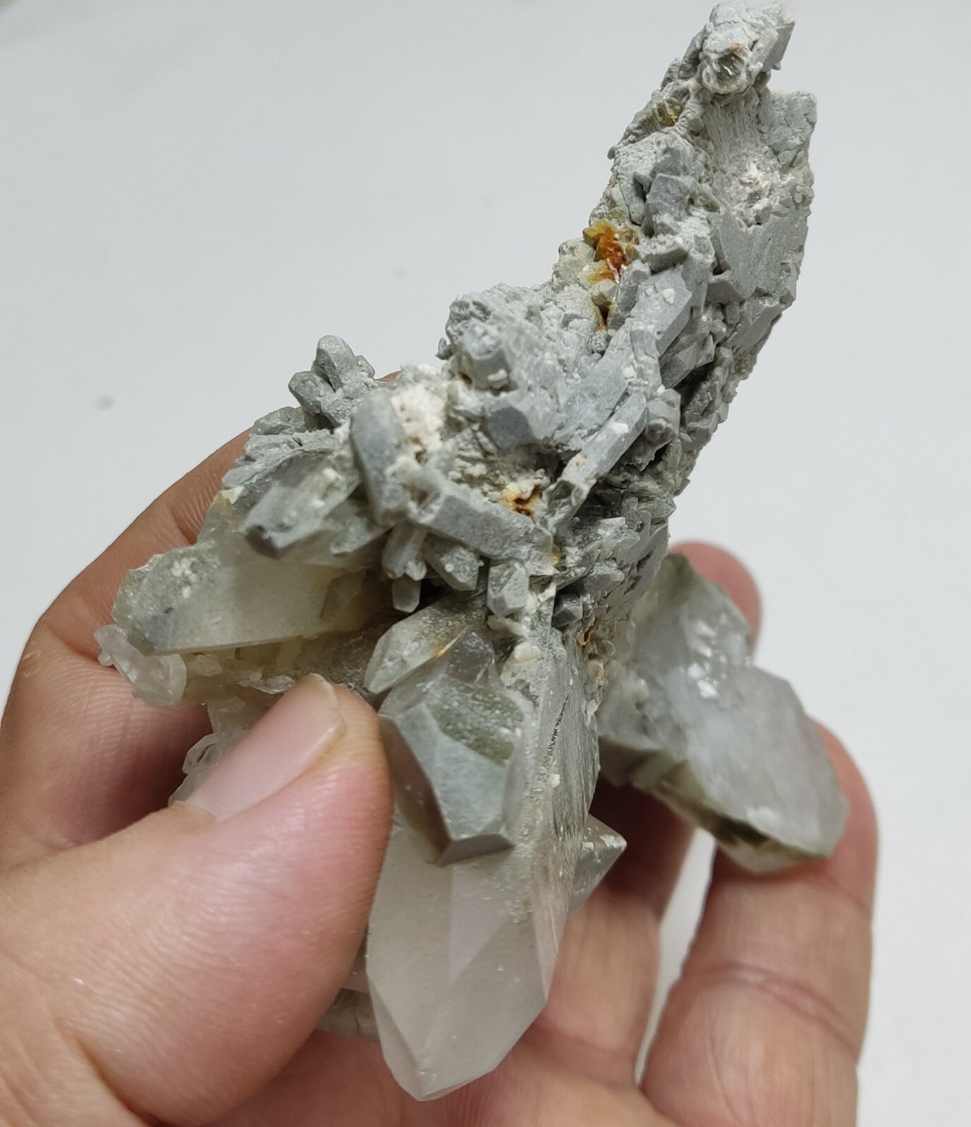 An Aesthetic Natural terminated chlorite Quartz specimen 210 grams
