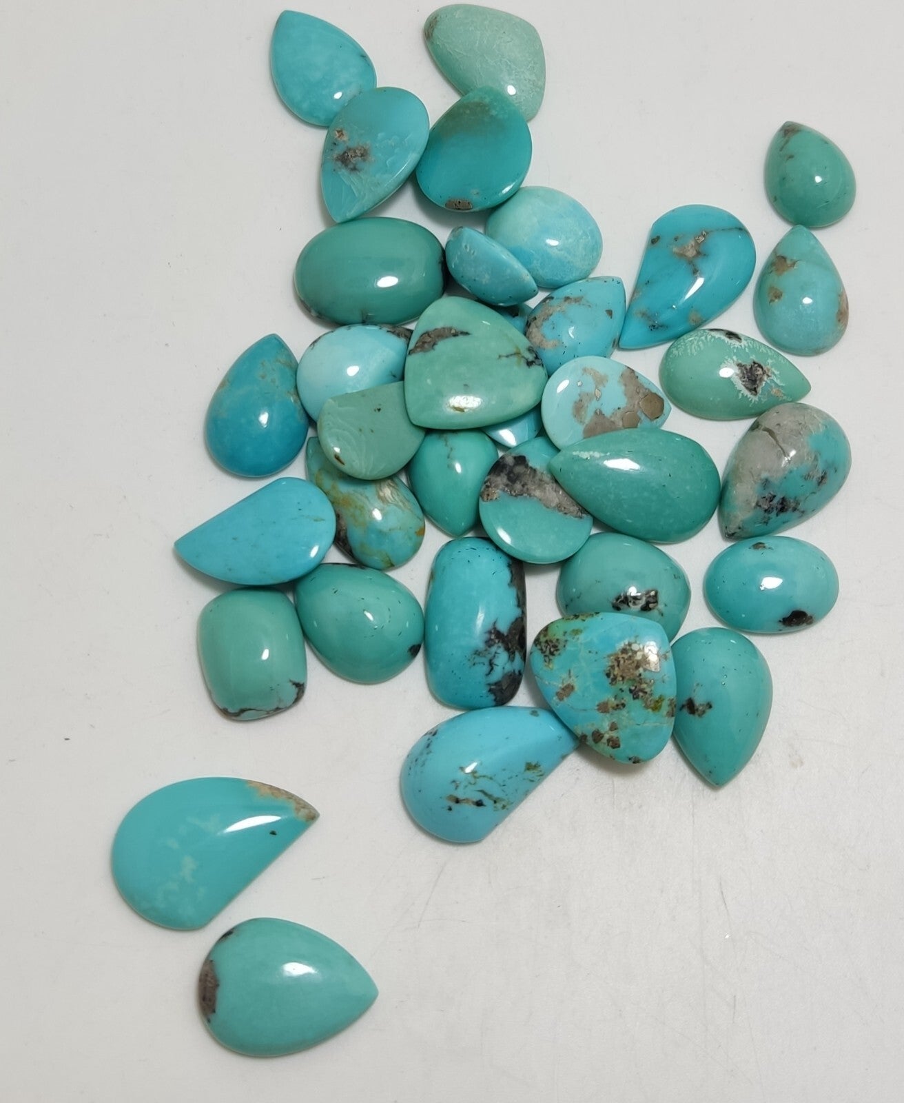 44 grams, American turquoise cabochons lot