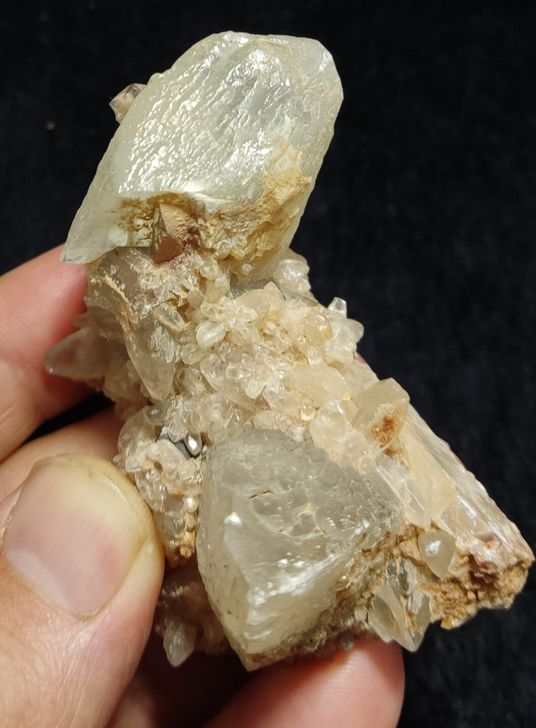 Natural Calcite Crystals Specimen 117 grams
