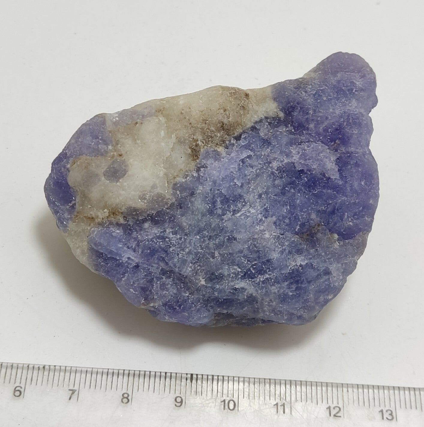 An amazing specimen of hackmanite highly Tenebrescent 124 grams