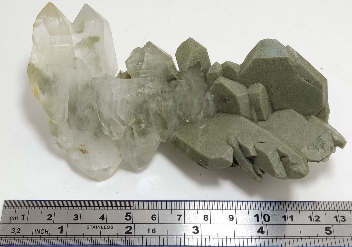 An Aesthetic Natural beautifully terminated Chlorite Quartz cluster 196 grams