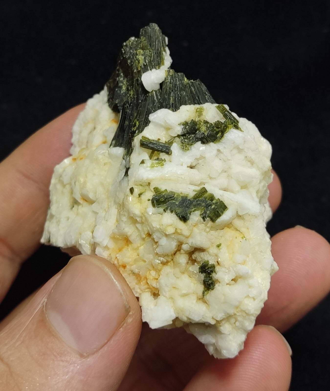 A very Aesthetic Naturally terminated specimen of epidote on matrix 113 grams