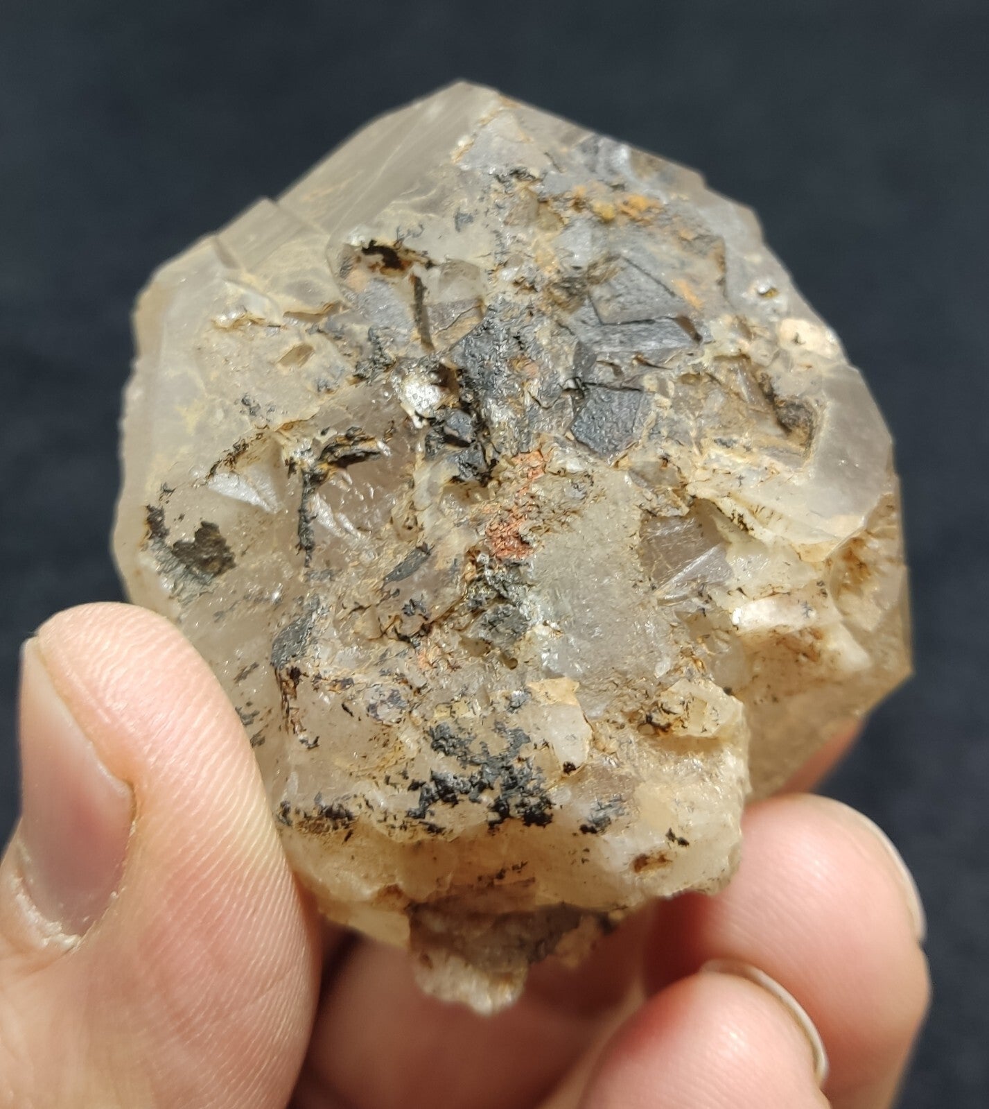 An Aesthetic terminated smoky quartz crystal 130 grams
