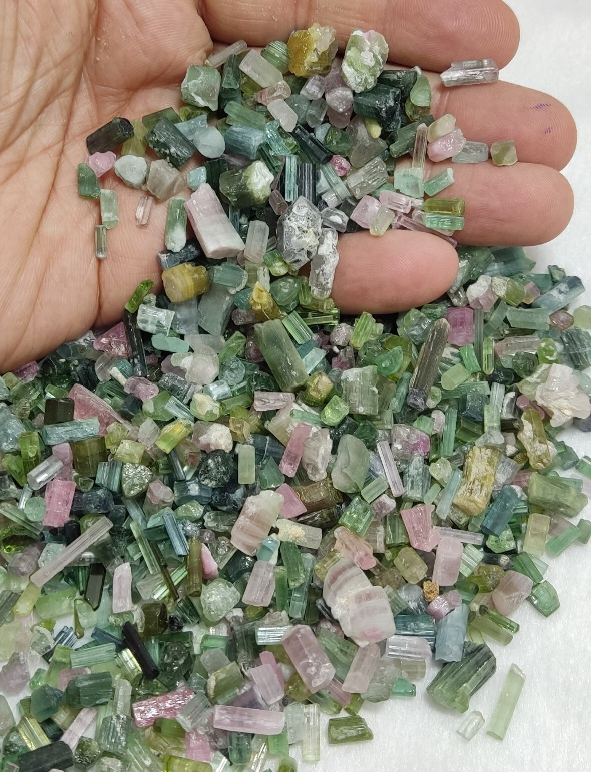 250 grams tourmaline crystals