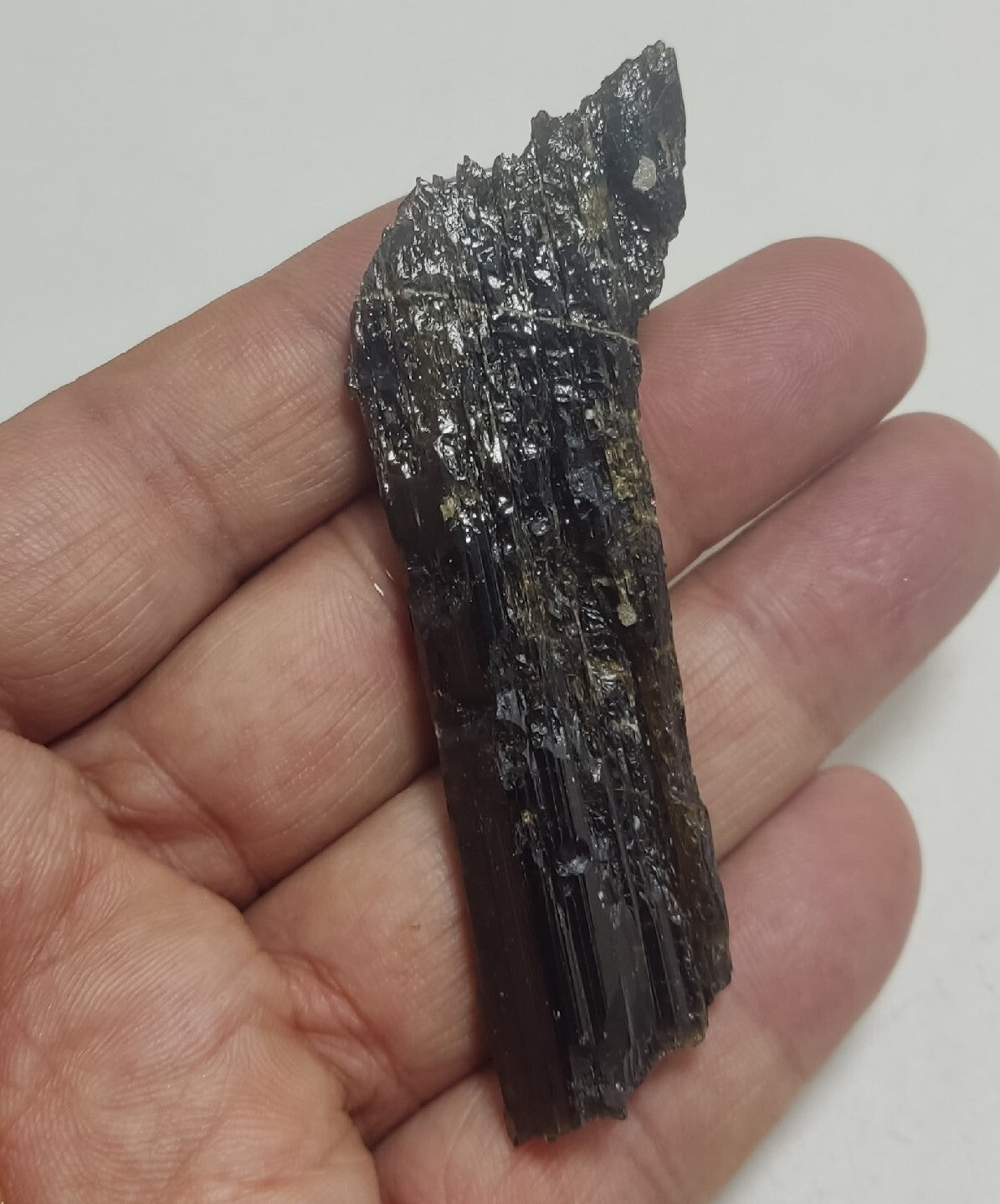 Single etched Epidote Crystal 34 grams