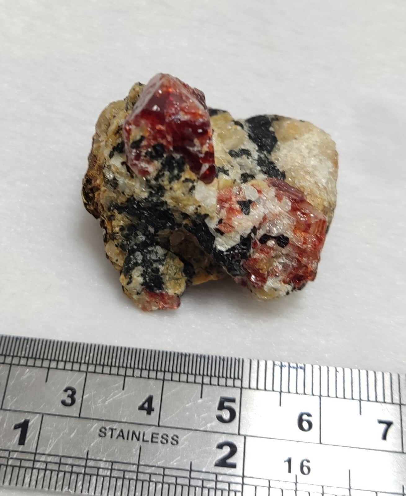 An Aesthetic specimen of zircon crytsals with biotite 38 grams