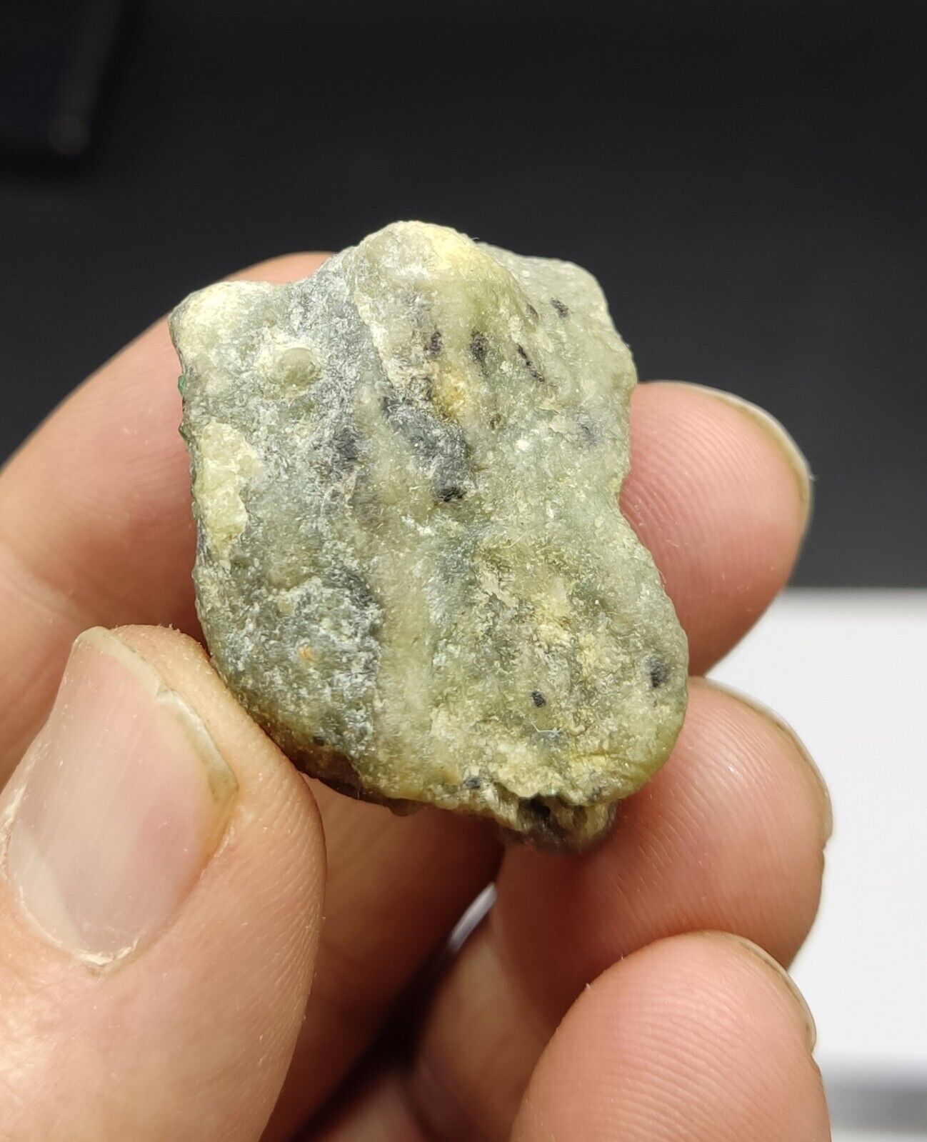 An Aesthetic miniature specimen of emerald in matrix 25 grams