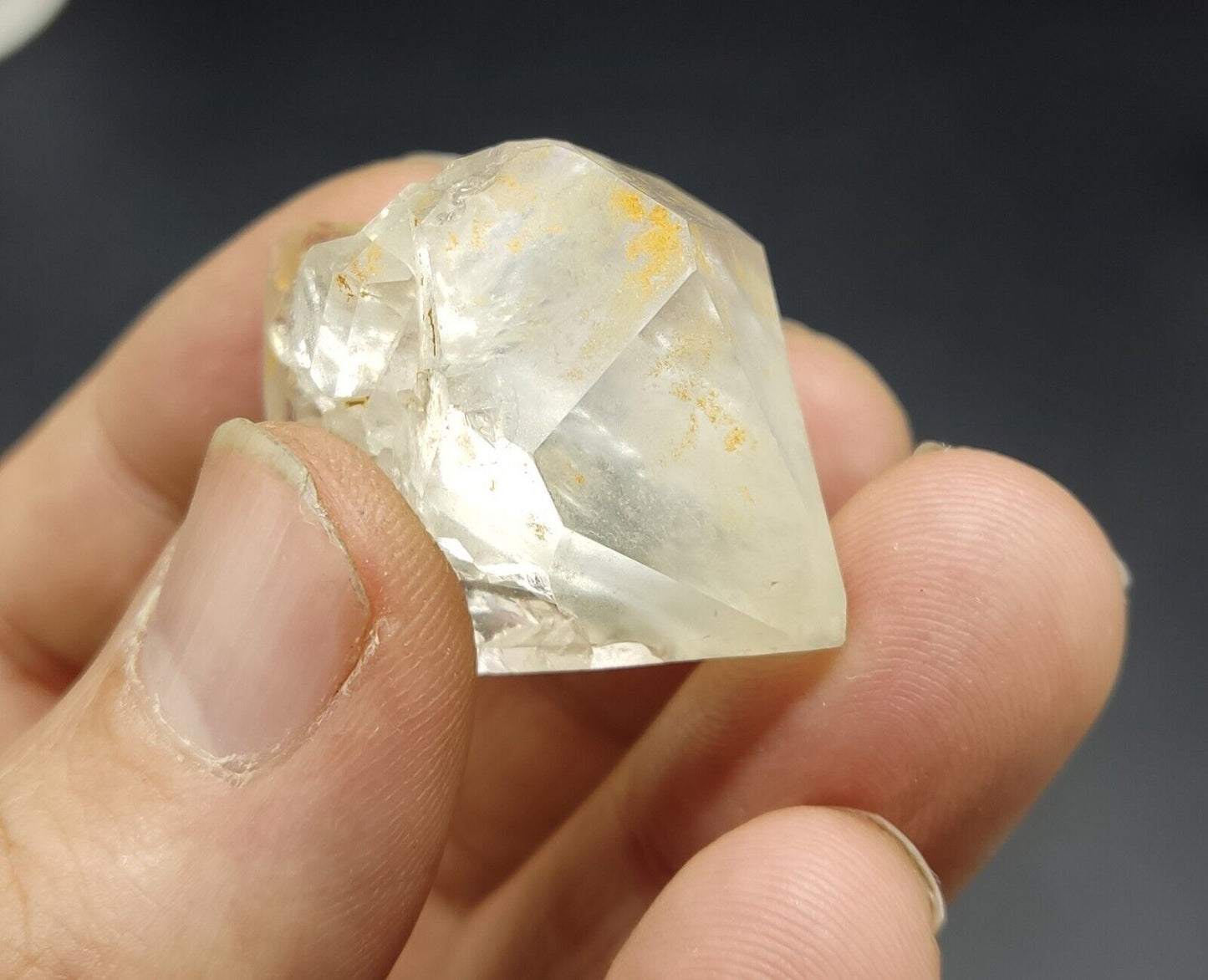 An Aesthetic gemmy double terminated Quartz crystal 33 grams