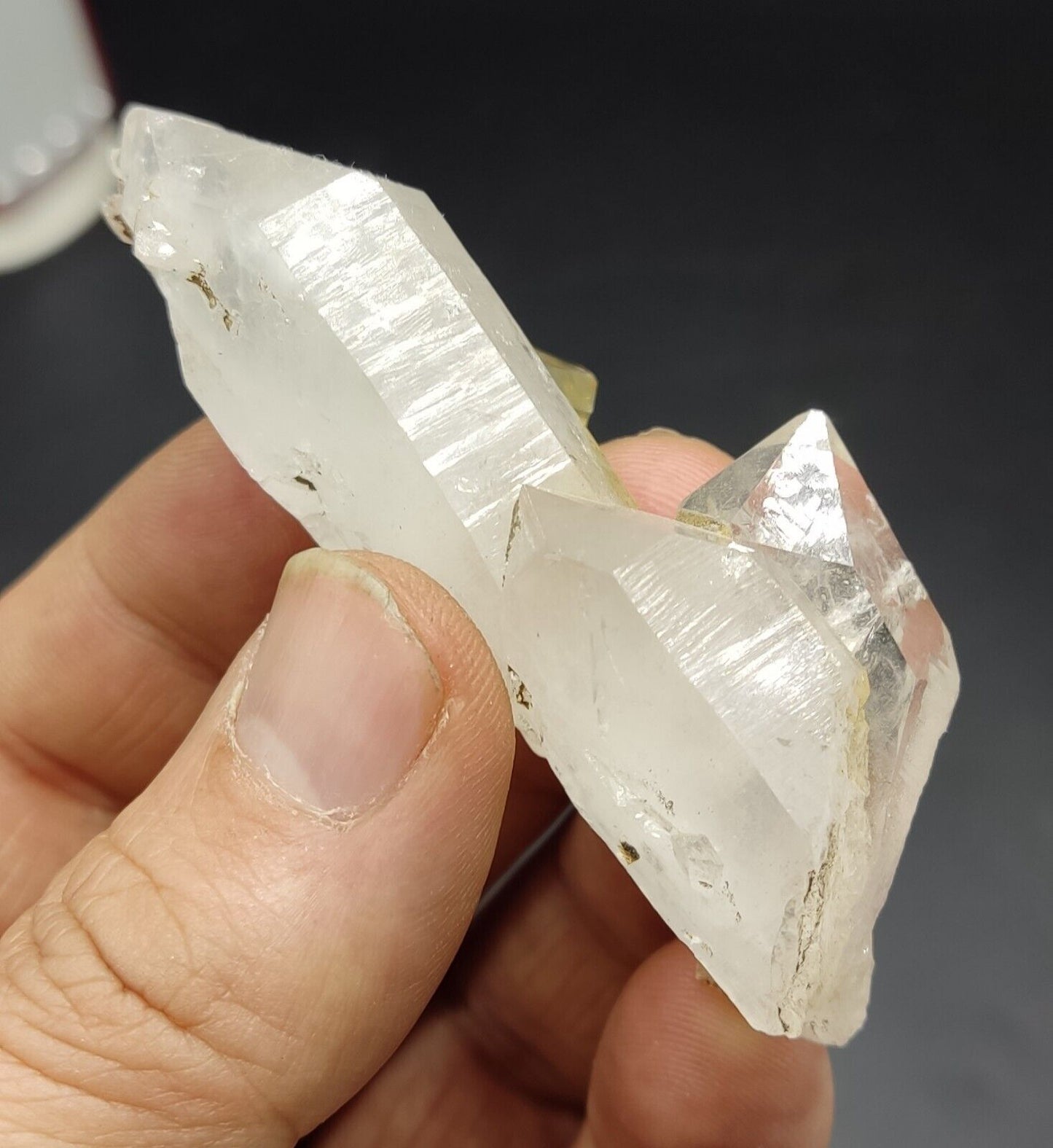 An Aesthetic gemmy  terminated Quartz crystal specimen 58 grams