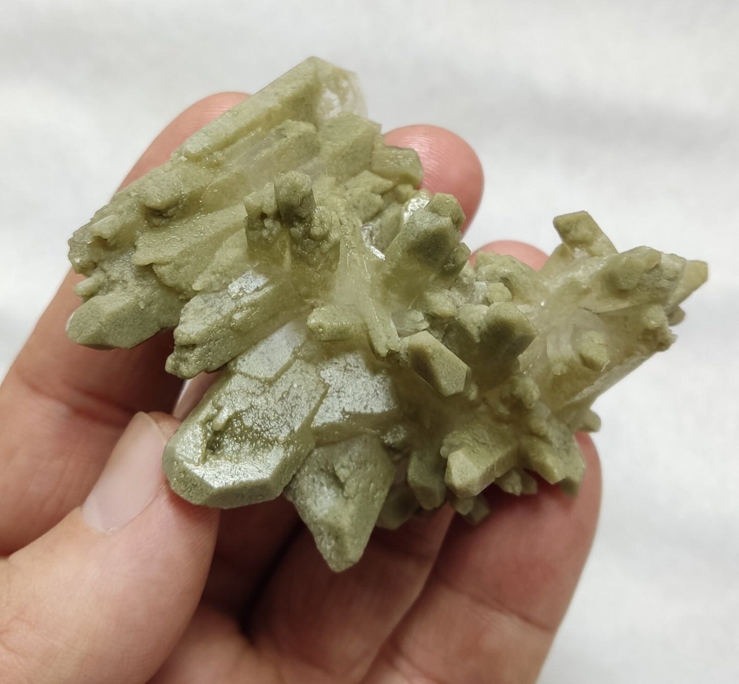 An Aesthetic specimen of chlorite quartz 71 grams