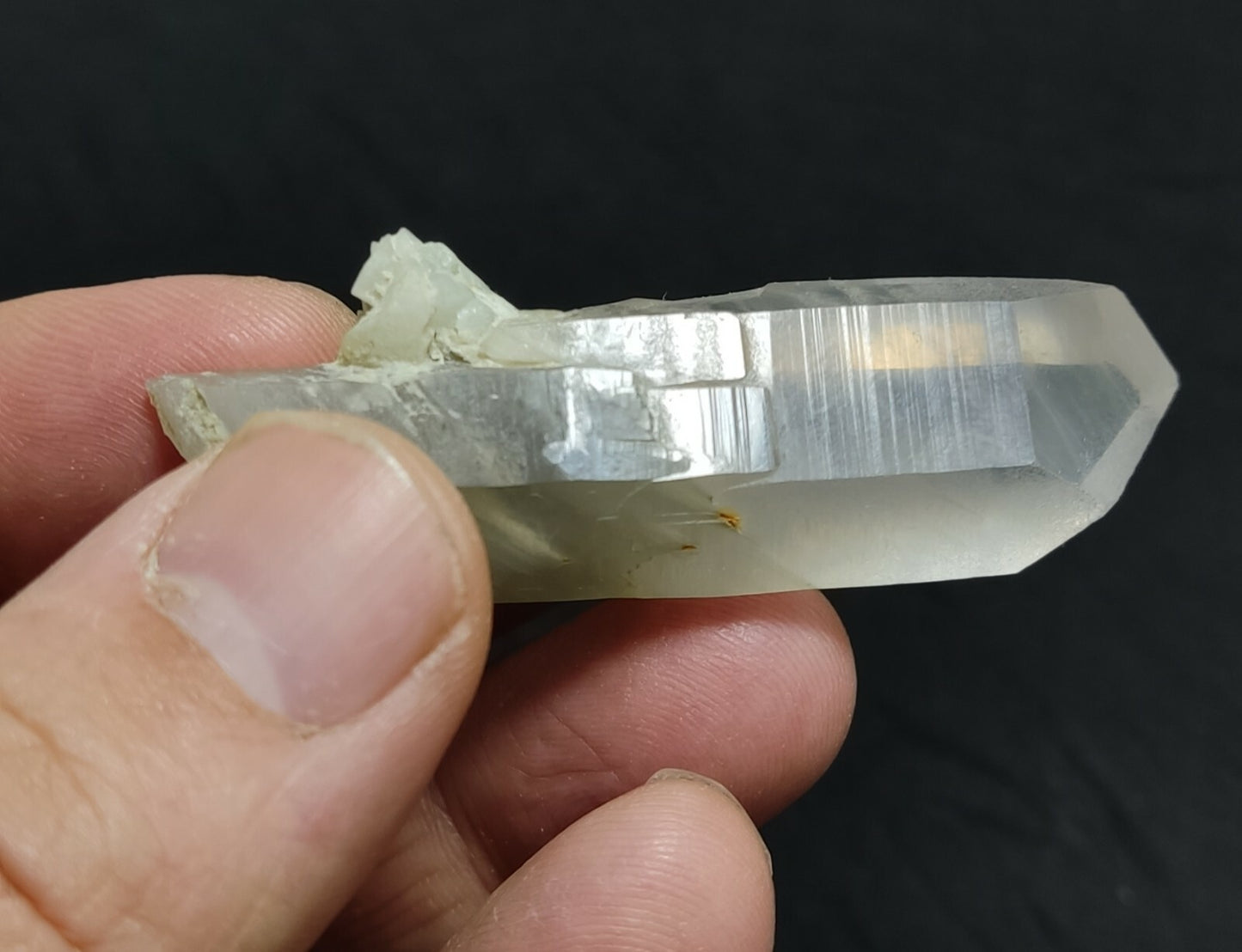 An amazing specimen of terminated Quartz crystal with unique inclusions 30 grams