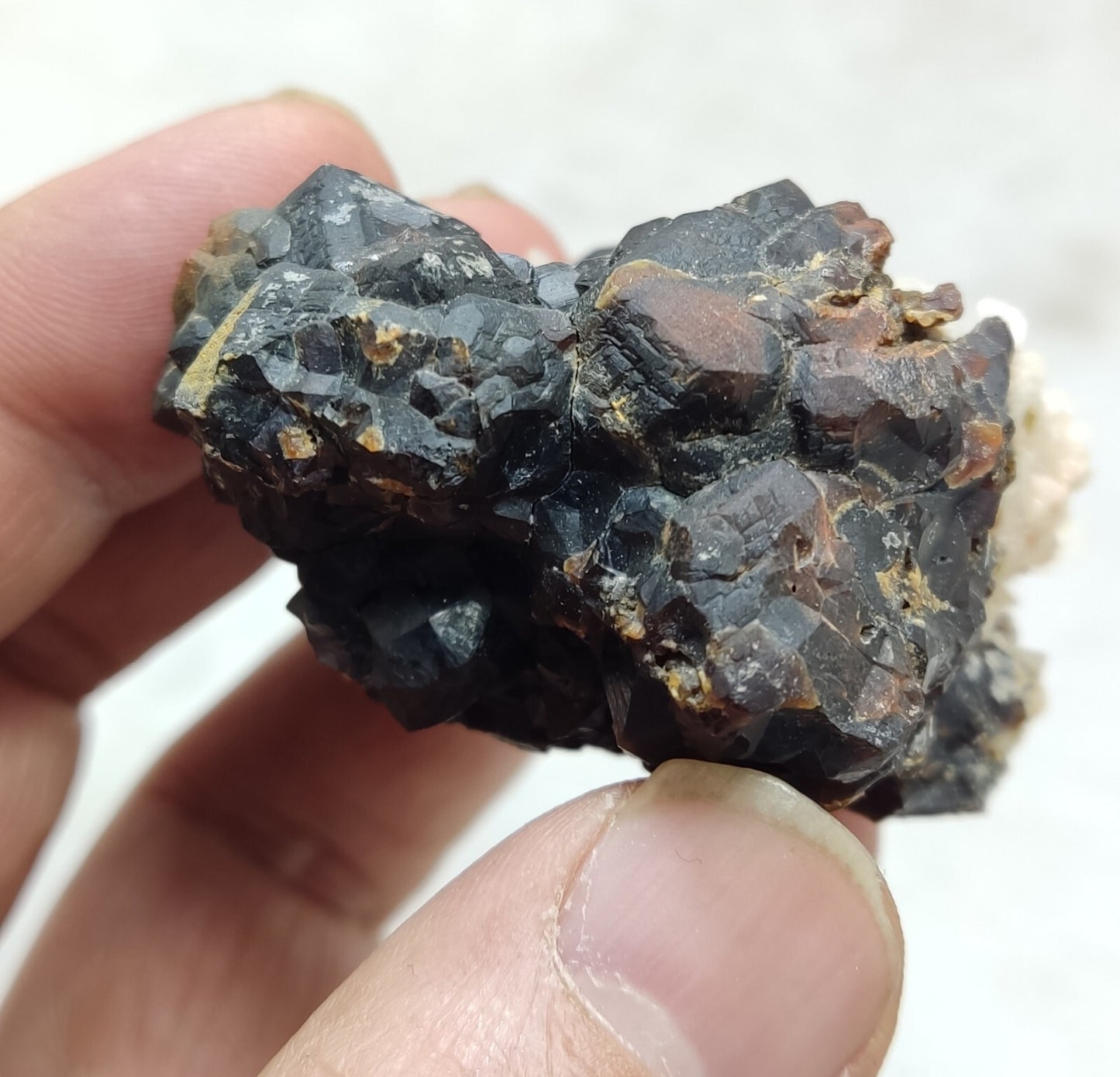 An Aesthetic specimen of andradite garnets on matrix 120 grams
