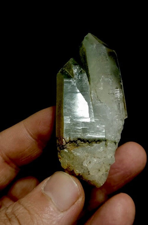 Natural Chlorite Quartz Crystal 65 Grams.