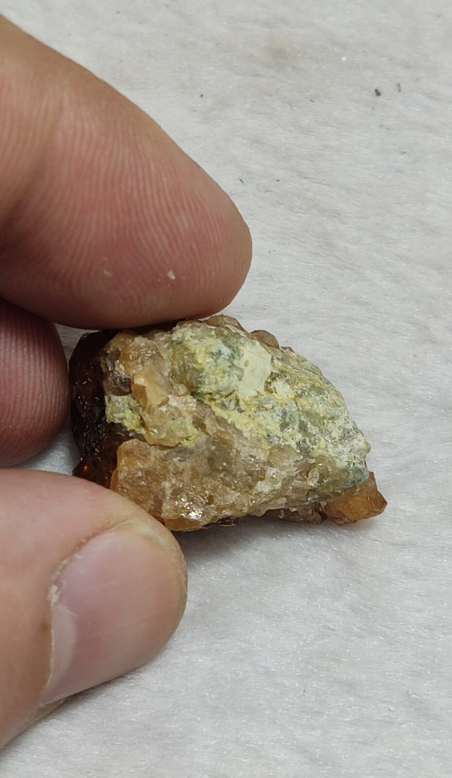 An Aesthetic natural terminated hessonite thumbnail specimen 13 grams