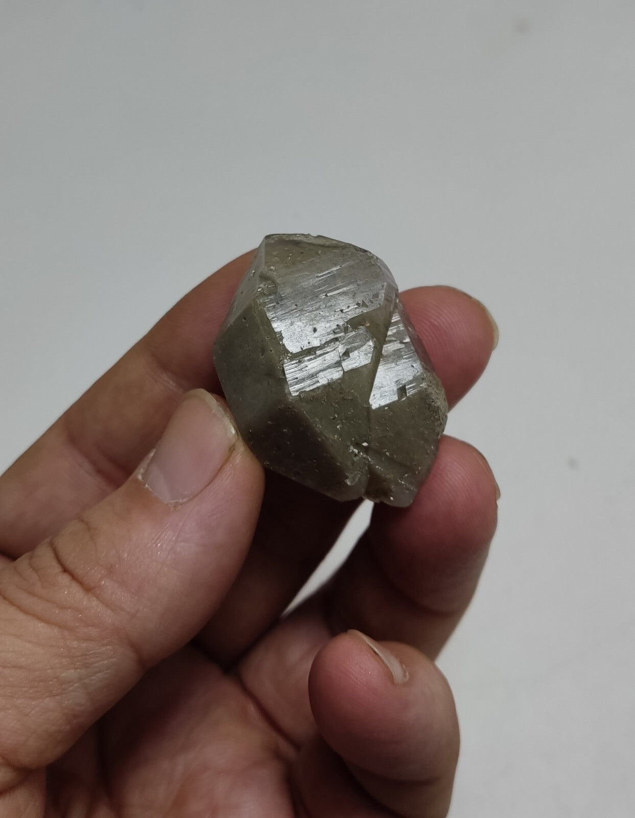 An aesthetic crystyof lodolite/chlorite Quartz 24 grams