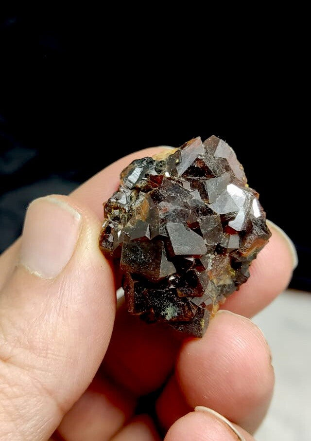 Natural Andradite Garnet Cluster 26 Grams