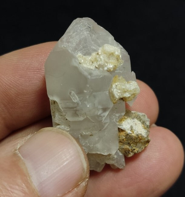 Miniature Etched Natural Smoky Quartz Double Terminated 15 grams