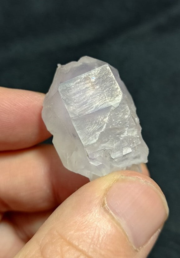 Miniature Etched Natural Transparent Quartz Amethyst Double Terminated 21 grams