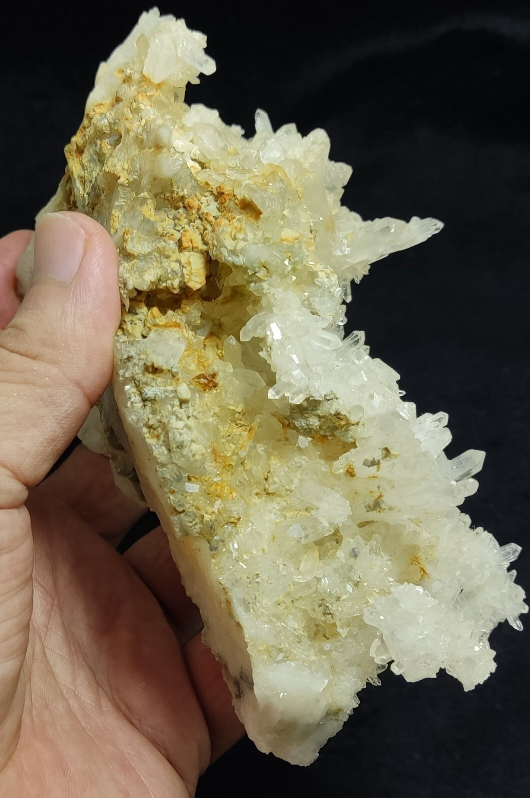 An Aesthetic Natural beautifully terminated Quartz cluster 505 grams
