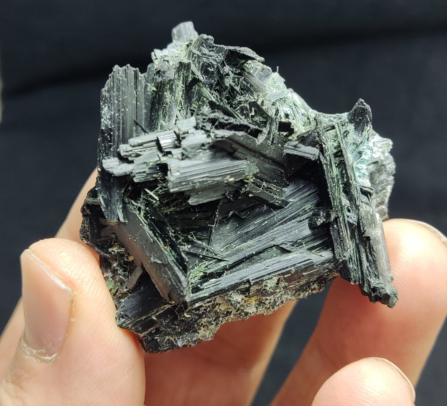 An Aesthetic specimen of epidote crystal 49 grams