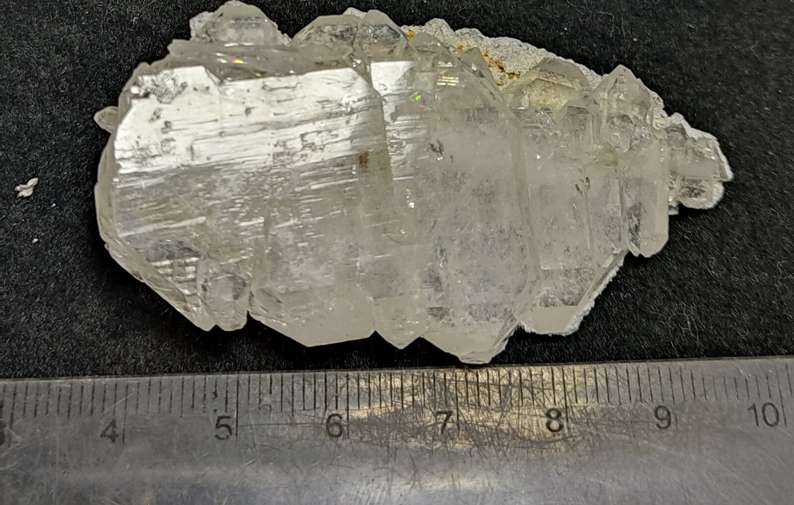 An amazing specimen of terminated faden Quartz crystal on matrix 37.5 grams