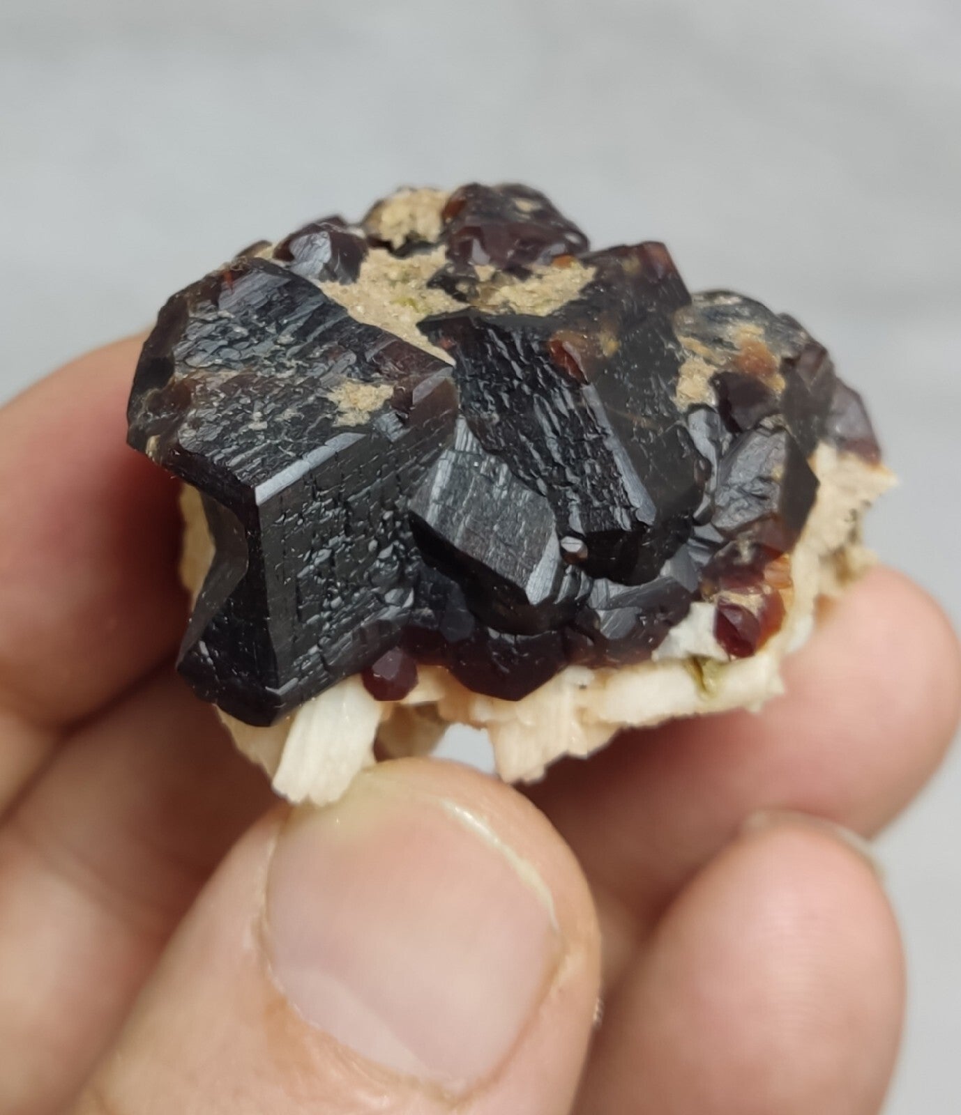 57 grams aesthetic andradite garnet crystal specimen