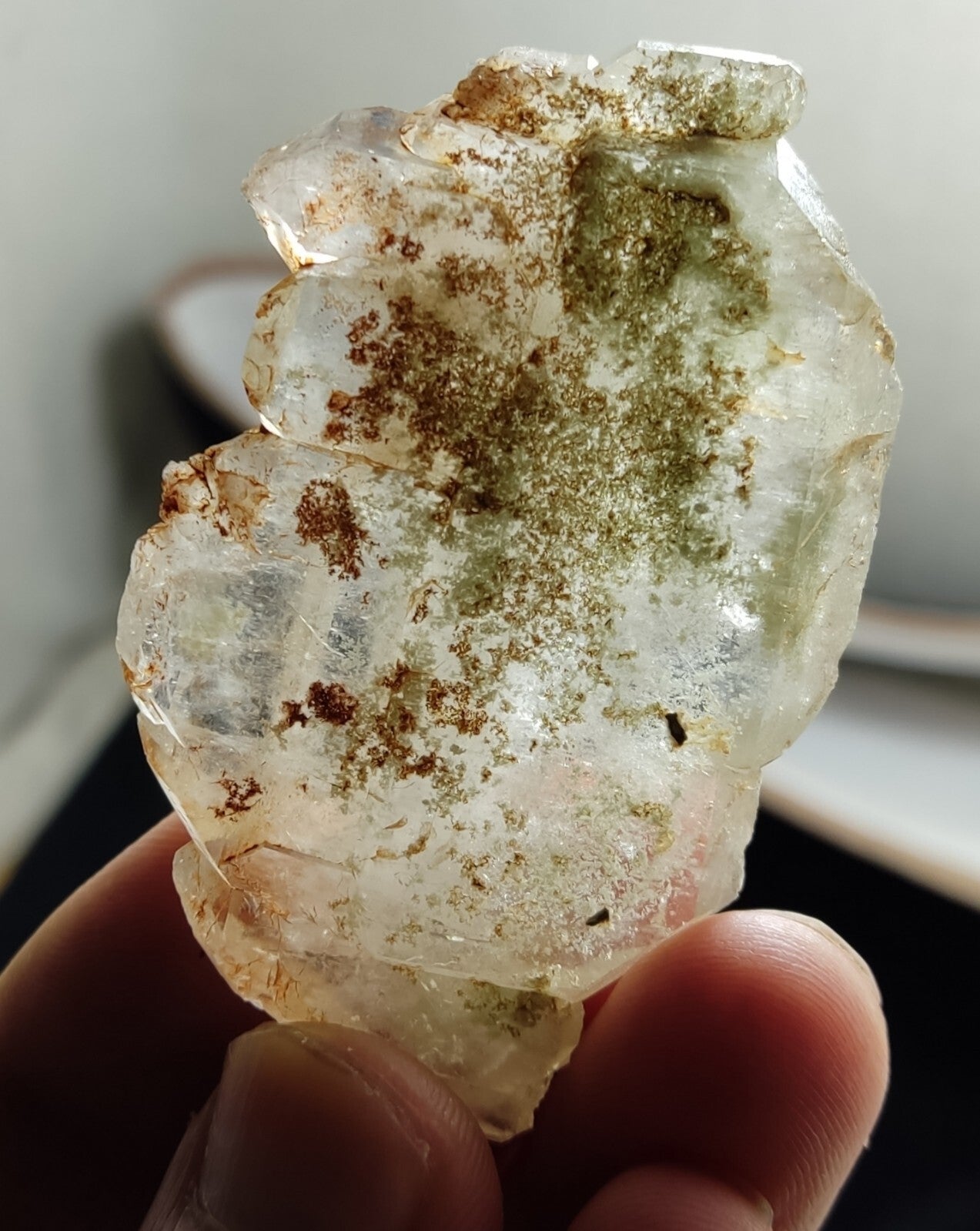An Aesthetic terminated specimen of Faden Quartz crystal 47 grams