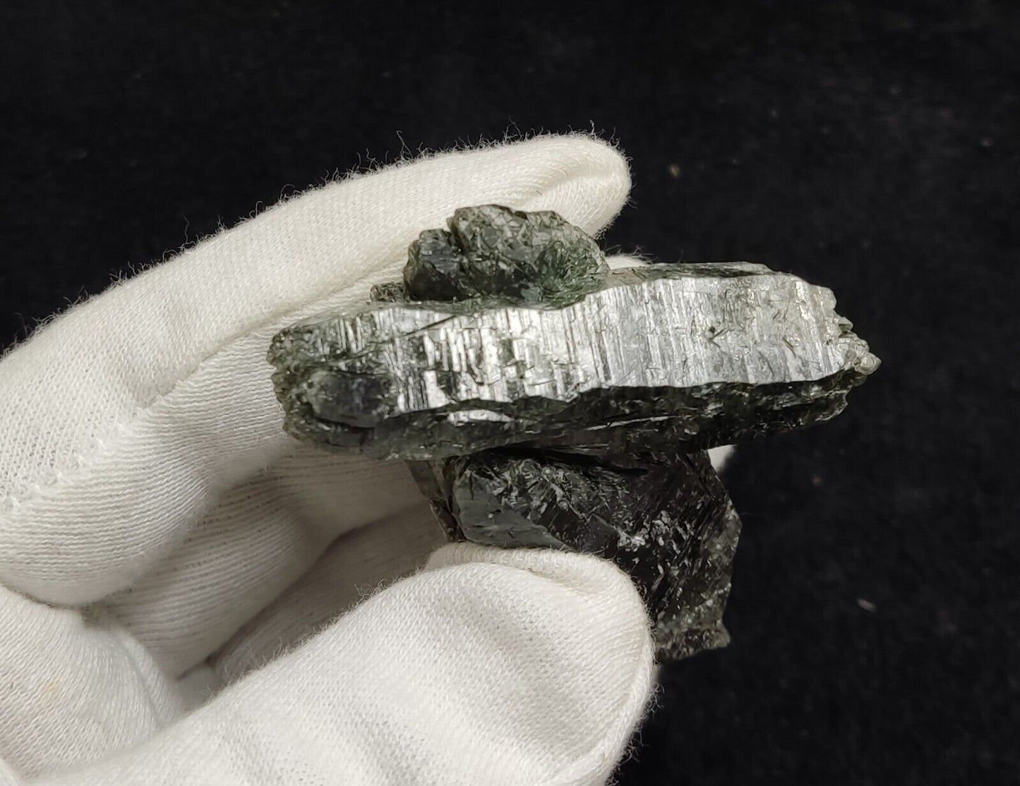 An Aesthetic Natural terminated Chlorite Quartz crystal specimen 91 grams