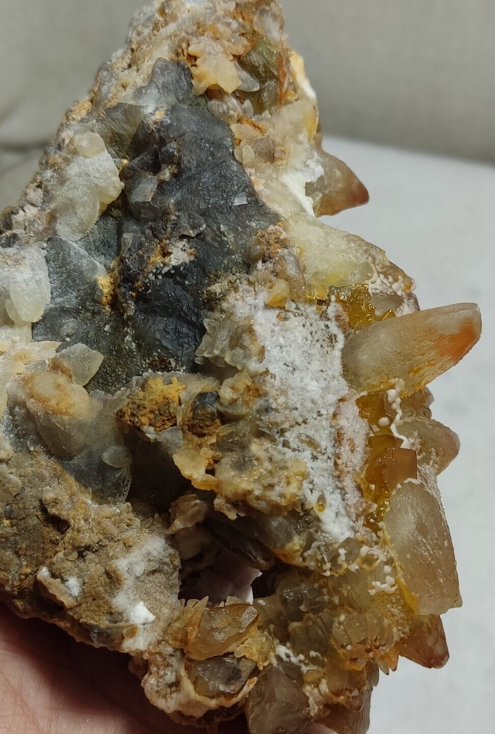 An Aesthetic Naturally terminated specimen of dogtooth calcite 459 grams