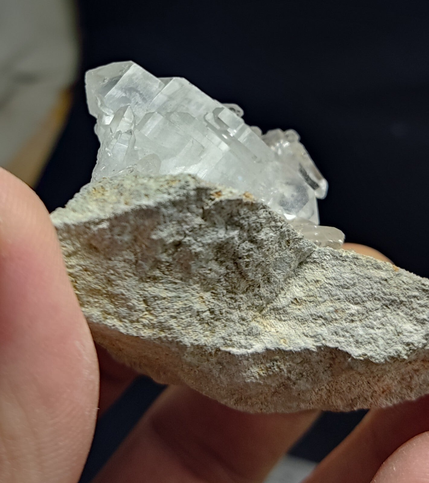 An Aesthetic terminated specimen of Quartz cluster on matrix 73 grams