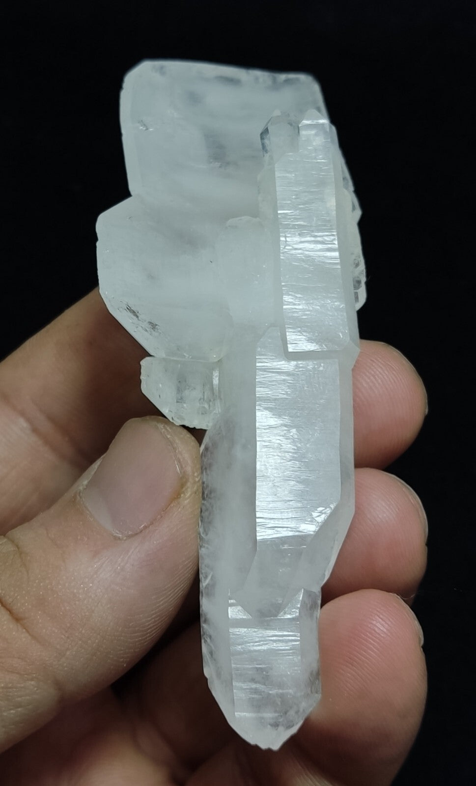 An aesthetic specimen of terminated faden Quartz crystal 54 grams