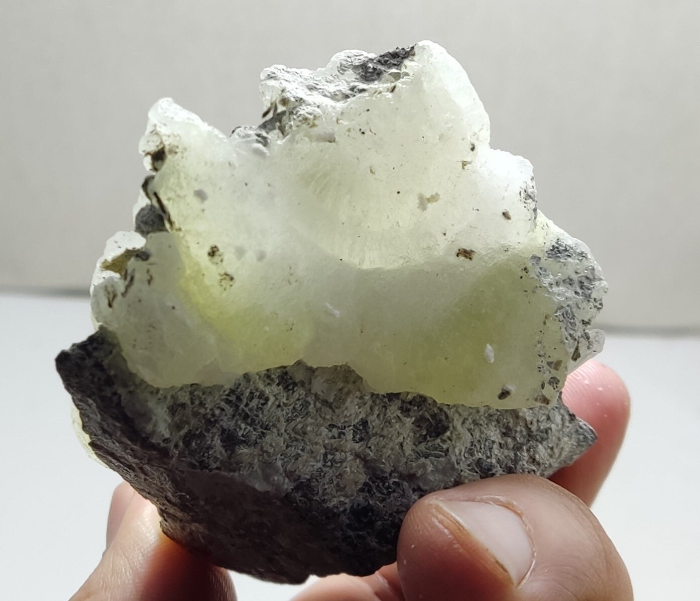An Aesthetic Natural specimen of brucite with chromite 109 grams