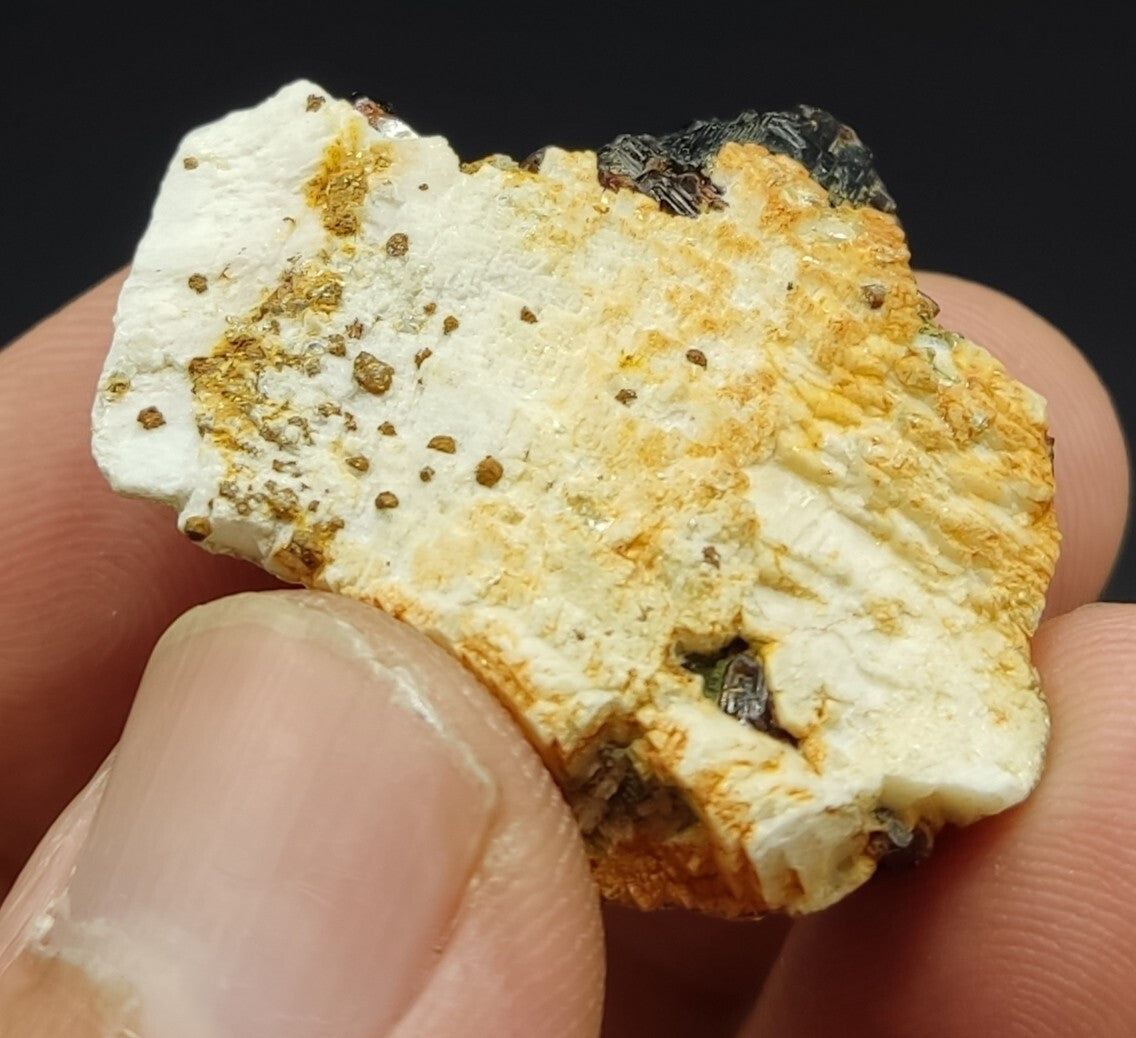 An aesthetic specimen of spessartine garnets on albite/feldspar 15 grams