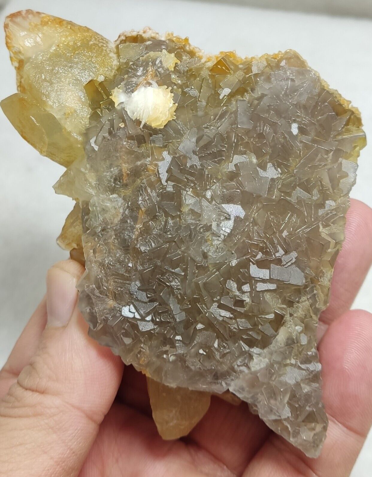 An Aesthetic Natural terminated specimen of calcite with Fluorite 326 grams